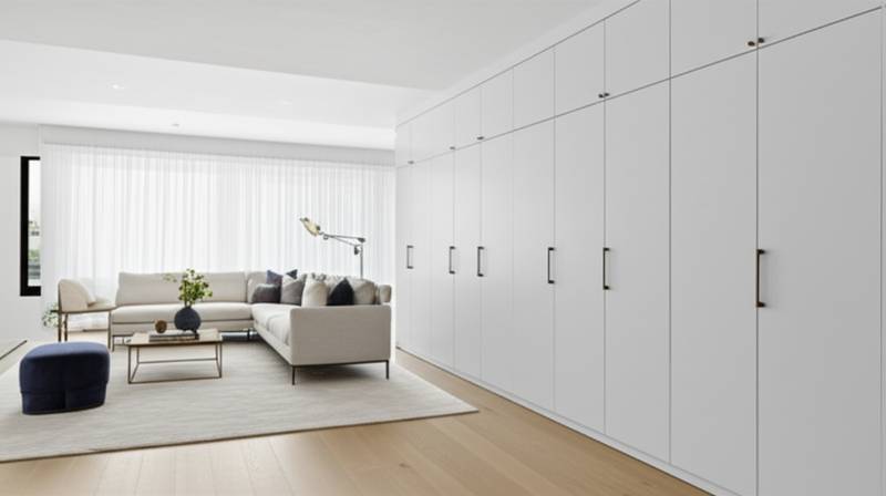 Hidden Storage Walls: Achieve Clutter-Free Homes with Seamless Design ... - Modern Apartment Renovation Design With Secret Storage