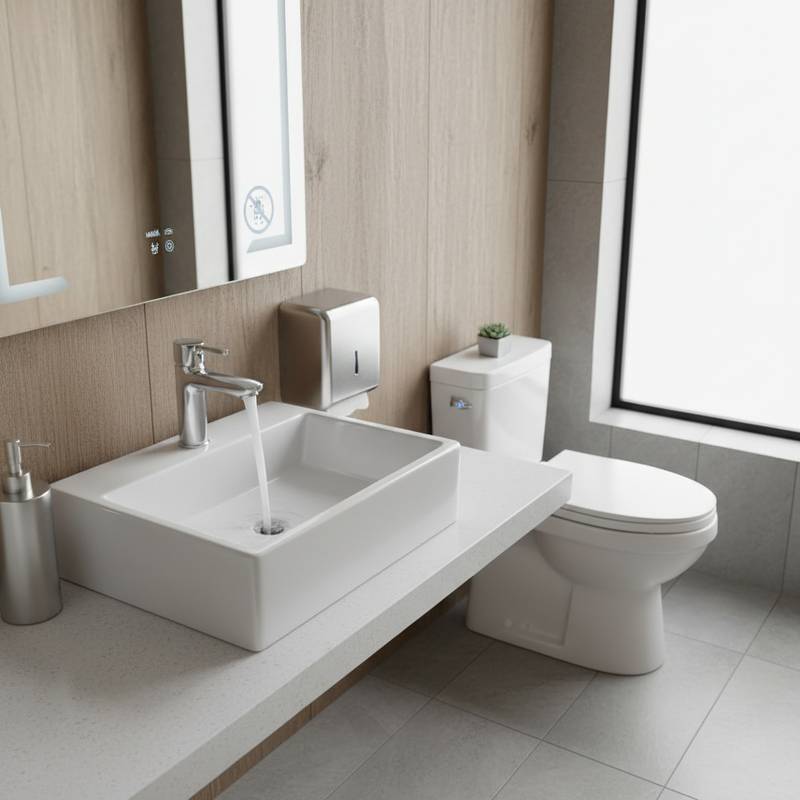 Touchless Fixtures Reduce Germs and Conserve Water | Designed Visions ... - Renovation Project Ideas For Water Conservation